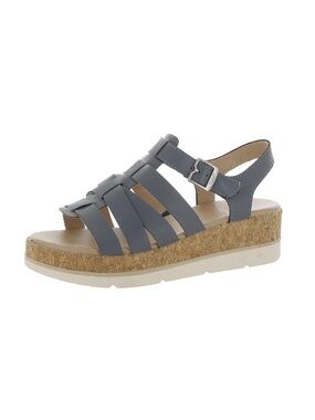 Dr. Scholl’s  Blue Cork Platform Sandals - Only You Strappy Summer Shoes
